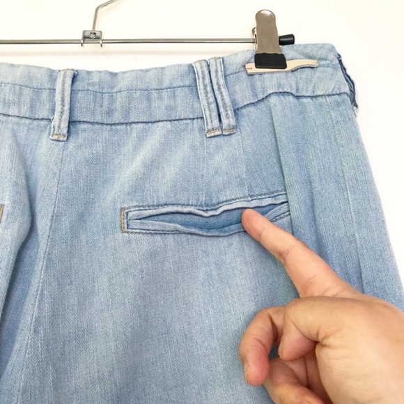 NWOT Anthropologie Pilcro High Rise Wide Leg Bell Bottom Flare Blue Jeans 28 - Picture 4 of 8